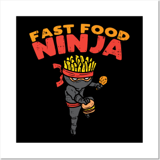 Food Delivery Staff Gift Fast Food Ninja Posters and Art